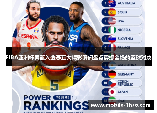 FIBA亚洲杯男篮入选赛五大精彩瞬间盘点震撼全场的篮球对决
