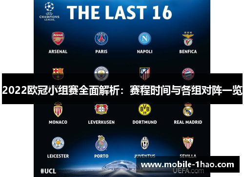 2022欧冠小组赛全面解析:赛程时间与各组对阵一览 2022欧冠小组赛全面解析:赛程时间与各组对阵一览