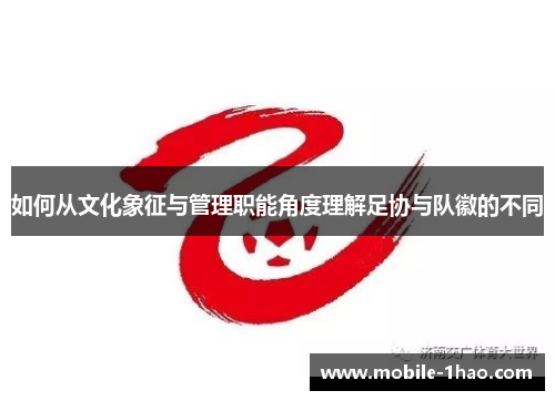 如何从文化象征与管理职能角度理解足协与队徽的不同