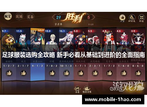 足球服装选购全攻略 新手必看从基础到进阶的全面指南 足球服装选购全攻略 新手必看从基础到进阶的全面指南