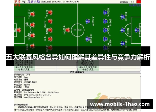 五大联赛风格各异如何理解其差异性与竞争力解析