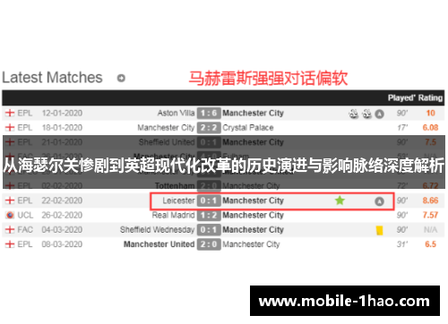 从海瑟尔关惨剧到英超现代化改革的历史演进与影响脉络深度解析