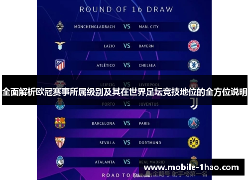 全面解析欧冠赛事所属级别及其在世界足坛竞技地位的全方位说明