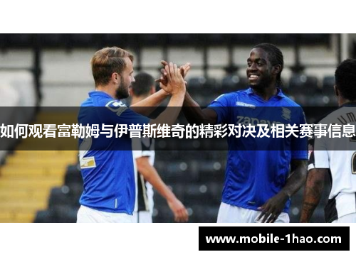 如何观看富勒姆与伊普斯维奇的精彩对决及相关赛事信息 如何观看富勒姆与伊普斯维奇的精彩对决及相关赛事信息